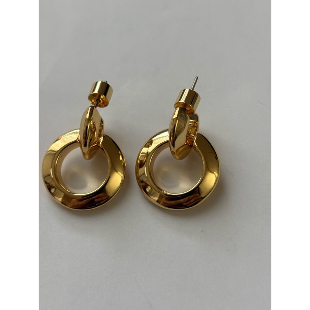 NWOT Gold Hoop Drop Earrings - Women Jewelry
